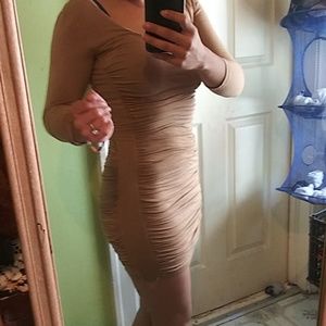 Nude tight dress